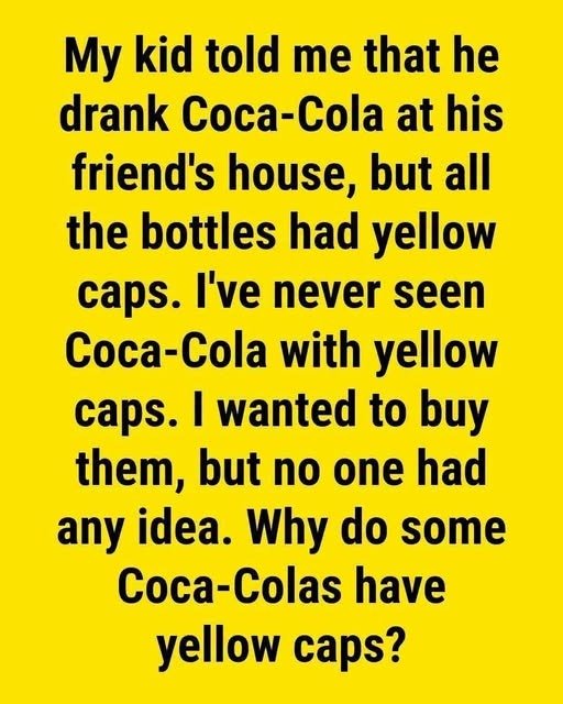 The Secret Behind Coca-Cola’s Yellow Bottle Caps